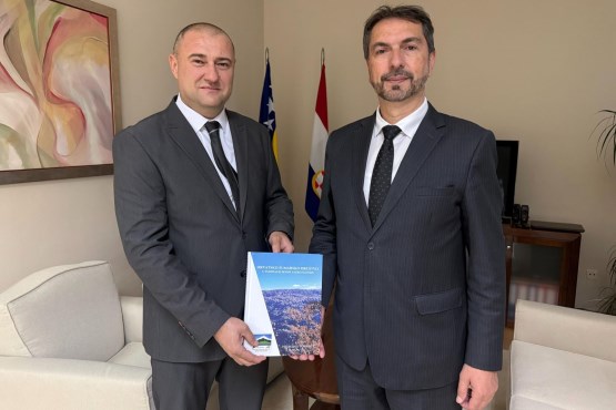 Predsjedavajući Predstavničkog doma PSBiH Marinko Čavara primio u posjetu predsjednika Hrvatskog šumarskog društva u Federaciji Bosne i Hercegovine